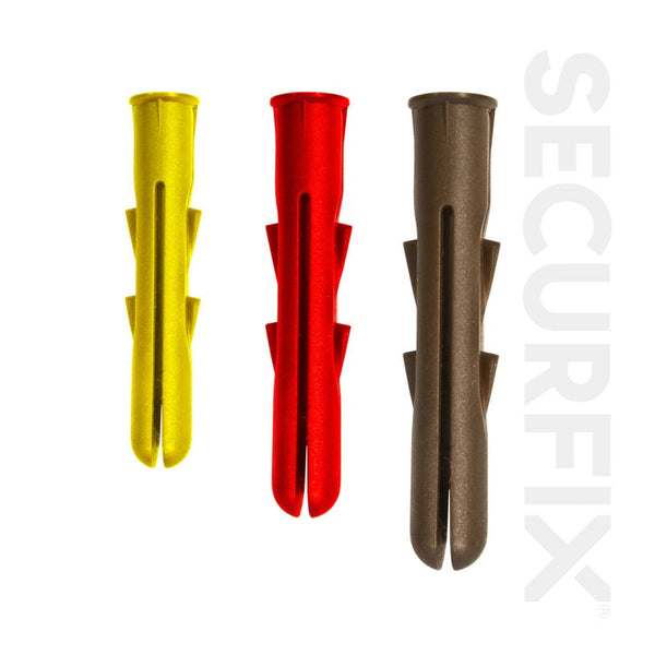 Securfix general purpose assorted wall plug set 120 pack
