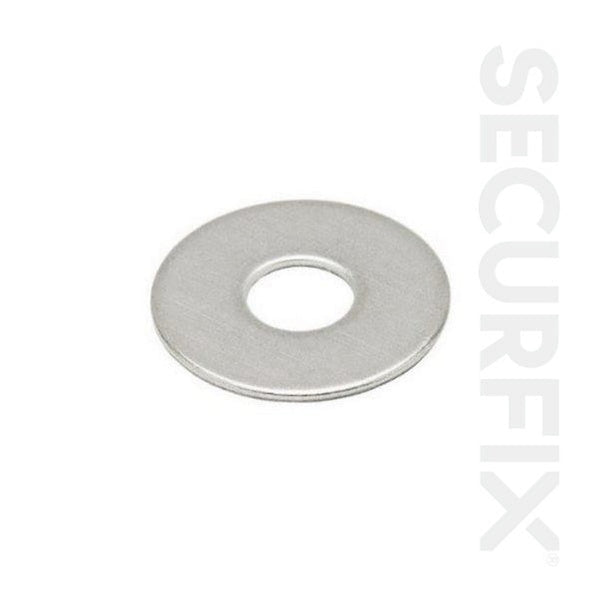 Pack of 50 Securfix zinc plated M8 x 38mm penny washers