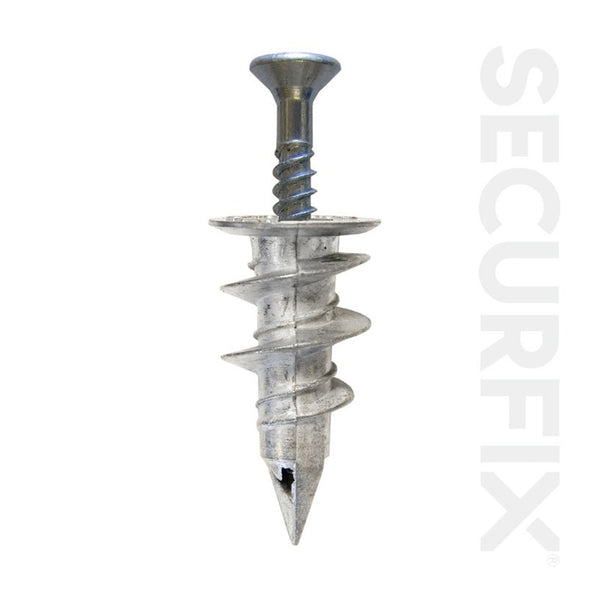 Securfix plasterboard anchors with screws pack of 20