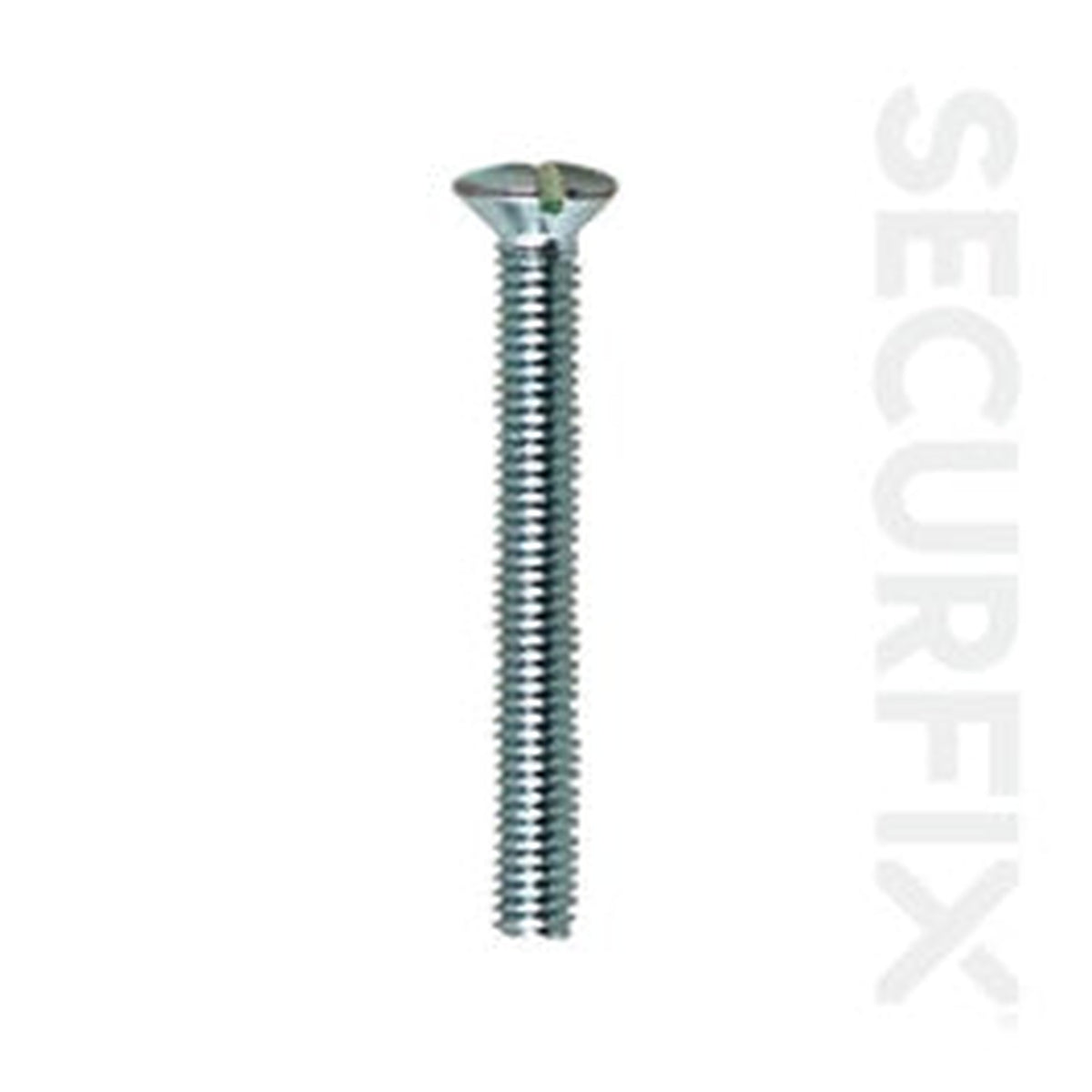 Securfix zinc plated M3.5 x 50mm switch plate screws, pack of 75