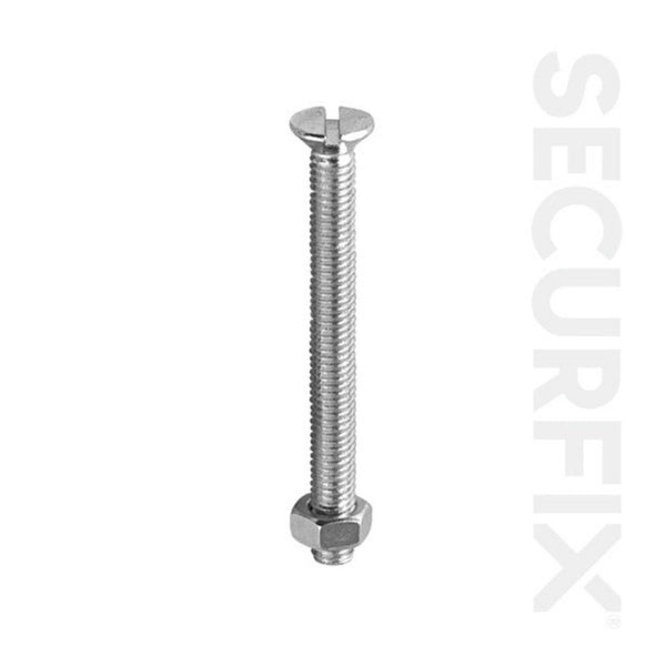 Pack of 100 Securfix M4 x 25mm countersunk machine screws