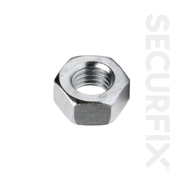 Pack of 200 Securfix zinc plated M4 hexagon nuts