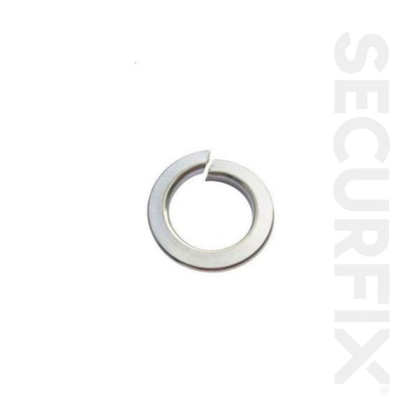 Pack of 120 Securfix zinc plated M8 spring washers
