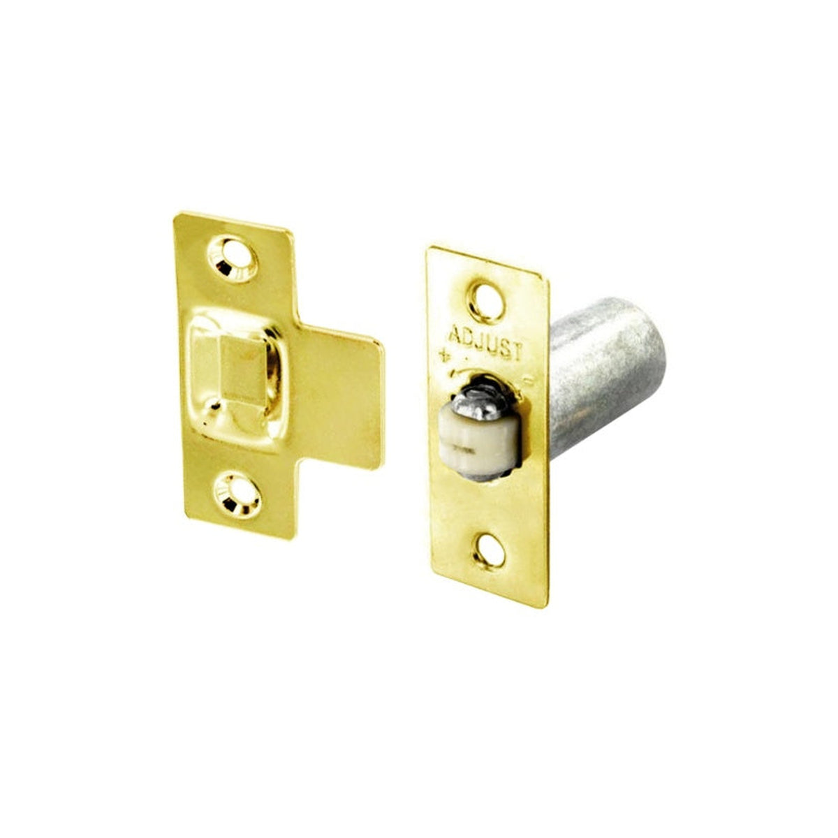 Securit adjustable roller catch, brass plated