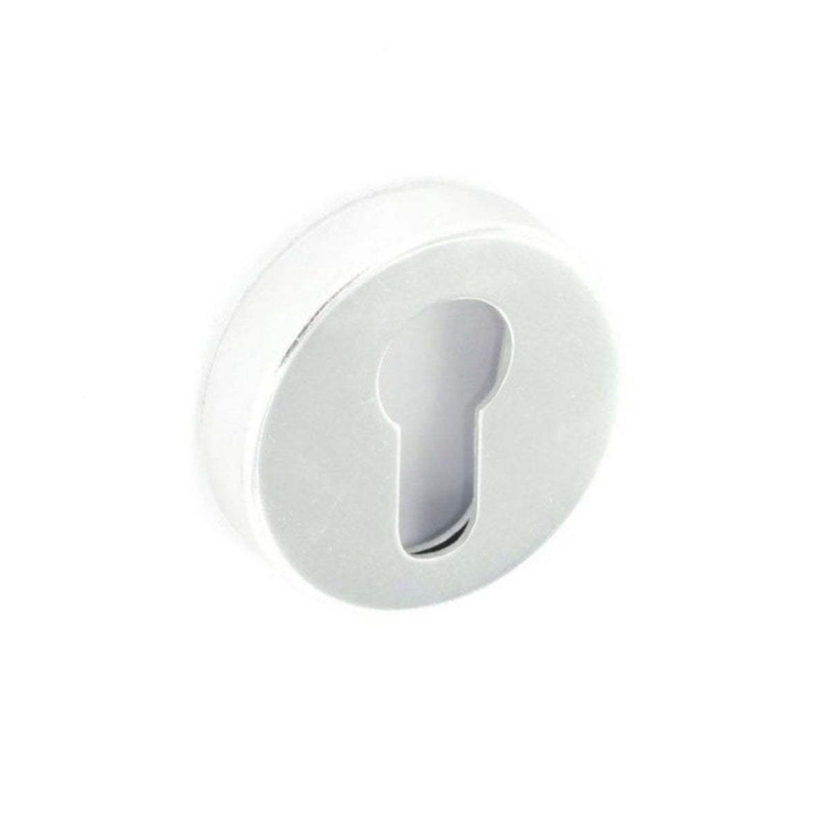 Securit aluminium Euro escutcheon polished 50mm pack of 6