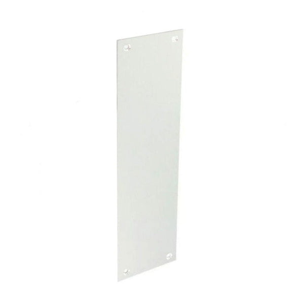 Securit satin aluminium finger plate, 300mm