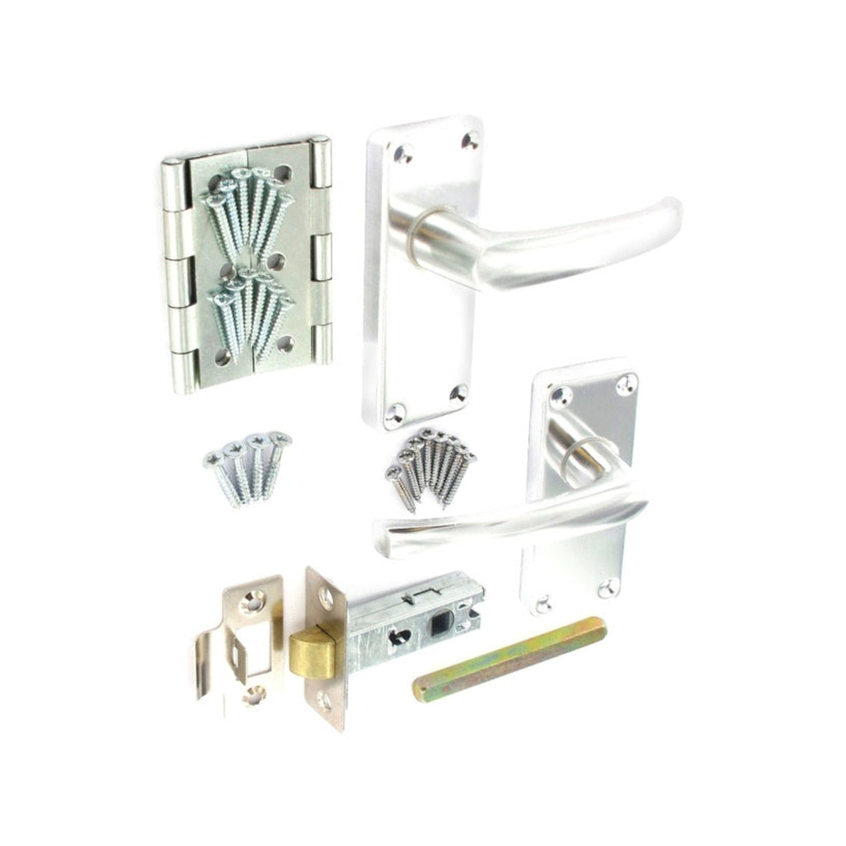 Securit aluminium latch pack of 24