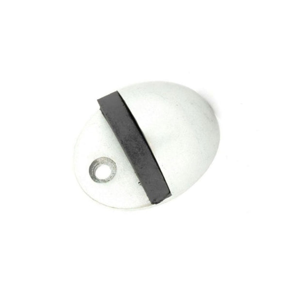 Securit aluminium oval door stop 50mm