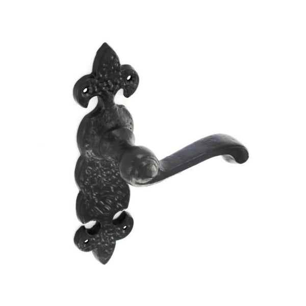 Securit fancy antique black latch handles 190mm pair