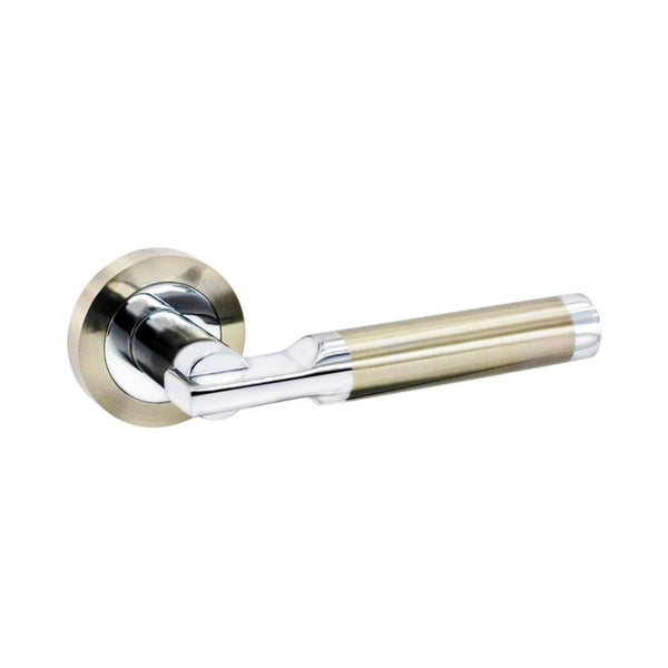 Securit Artisan latch handles in satin nickel and chrome