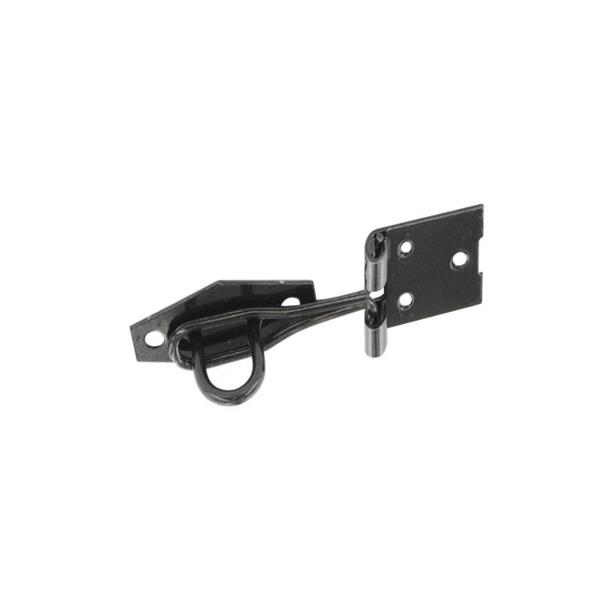 Securit black wire hasp and staple 100mm