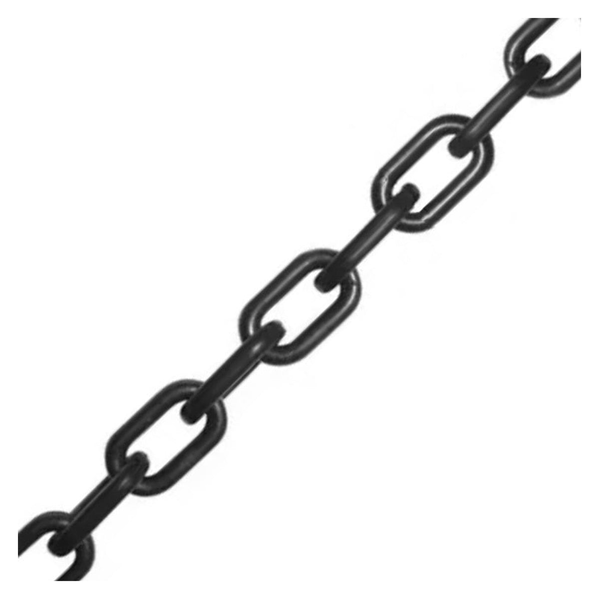 Securit black zinc plated 3mm straight link chain 2m