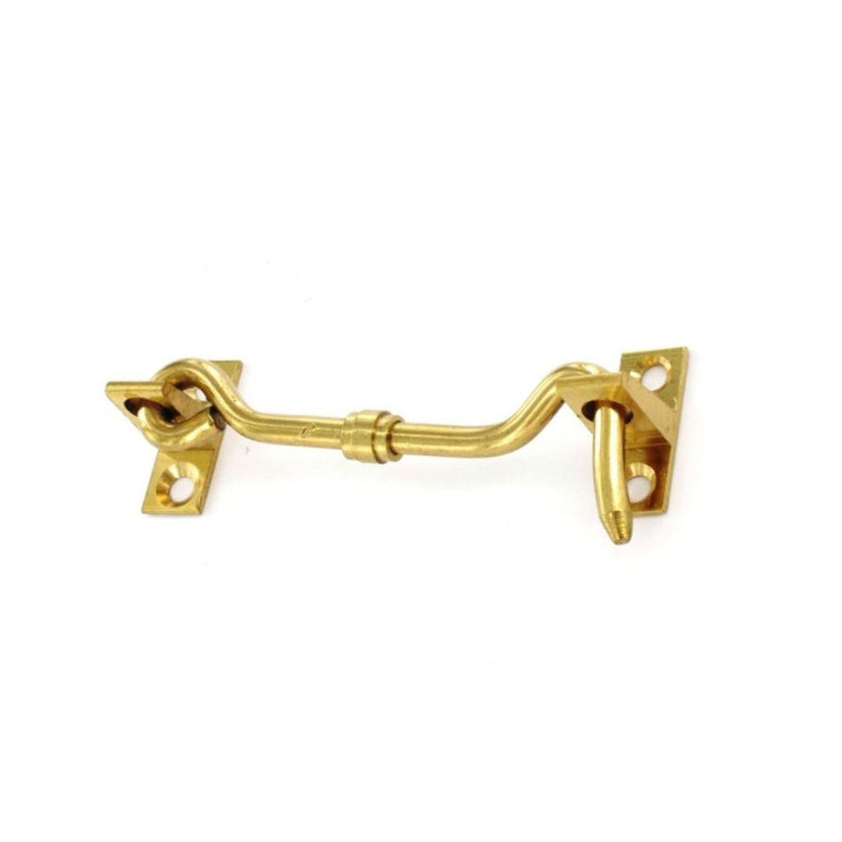 Securit 100mm brass cabin hook