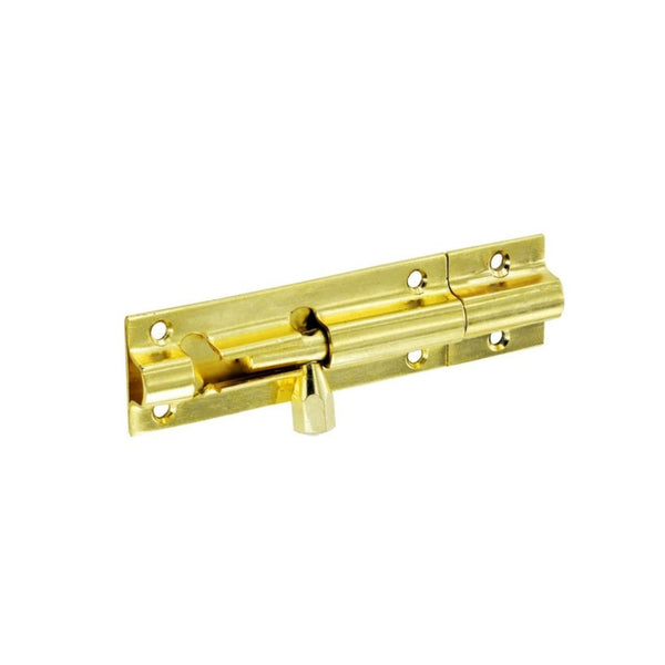 Securit brass door bolts 150mm pack of 10