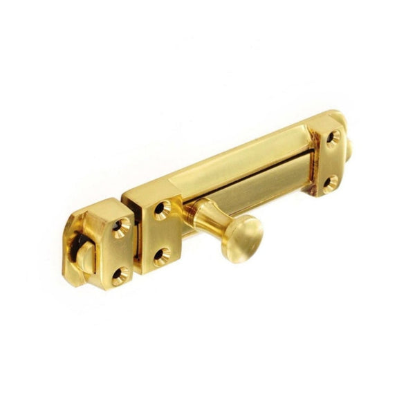 Securit heavy brass door bolt 150mm