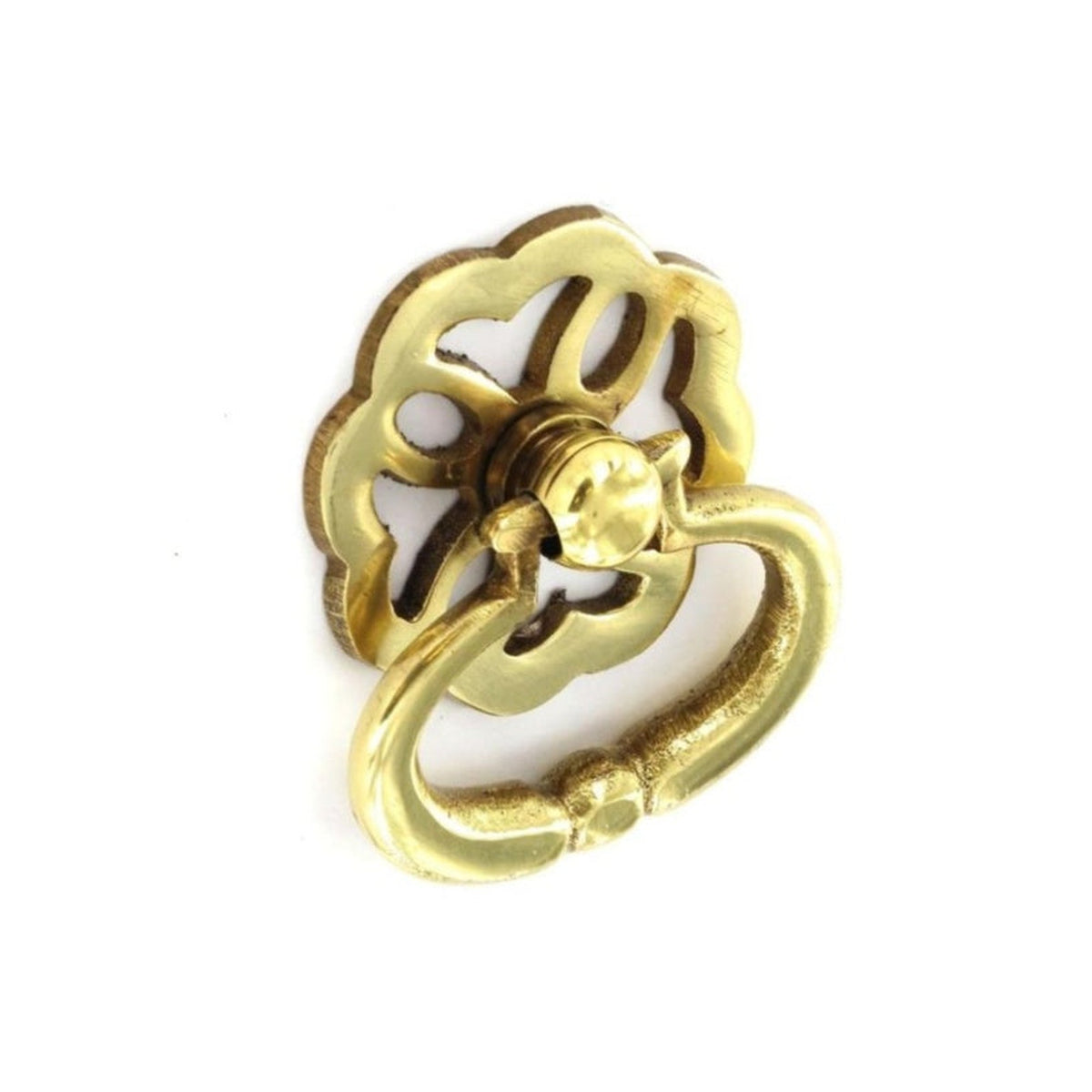 Securit brass fancy ring pull handles 38mm pack of 2