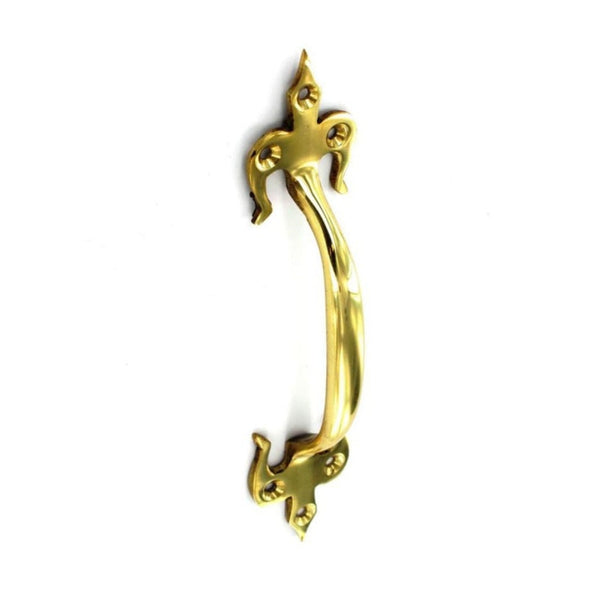 Securit brass fleur-de-lys handle 175mm