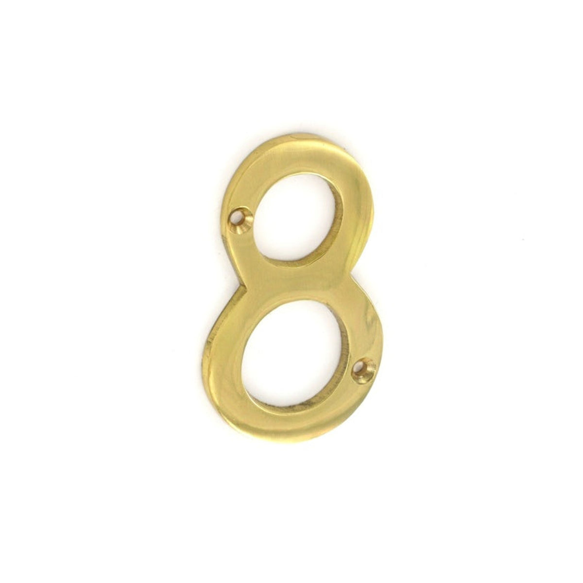 Securit brass numeral 8 75mm