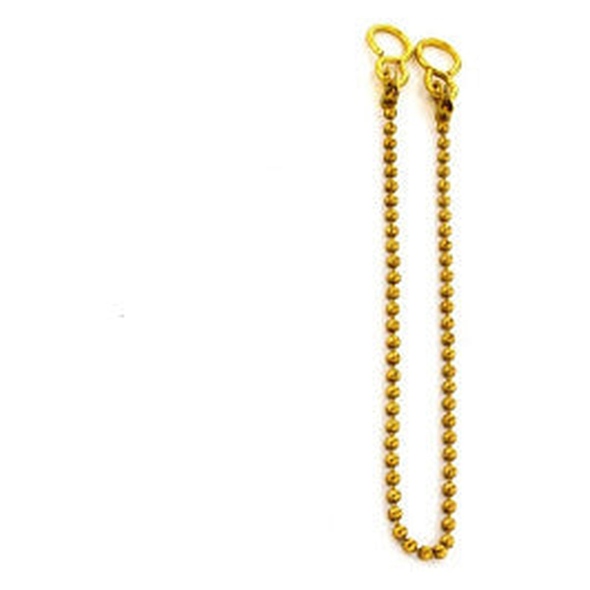 Pack of 10 Securit brass sink chains with ball 300mm