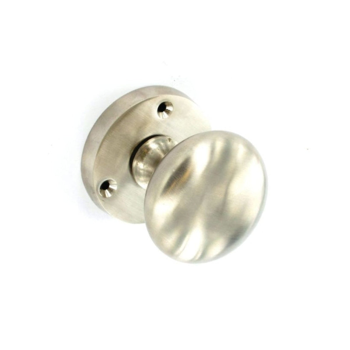 Pair of Securit 60mm brushed nickel mortice knobs
