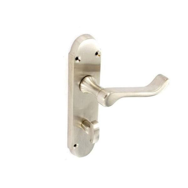 Securit brushed nickel shaped bath handles 170mm pair