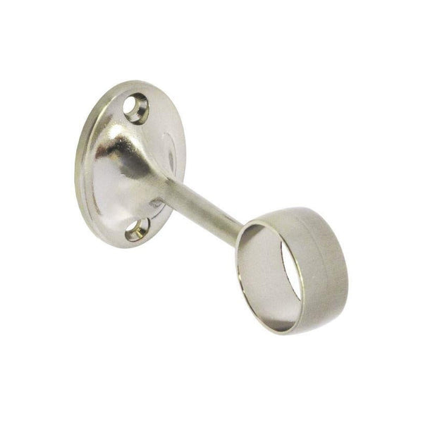 Securit brushed nickel 25mm tube centre bracket