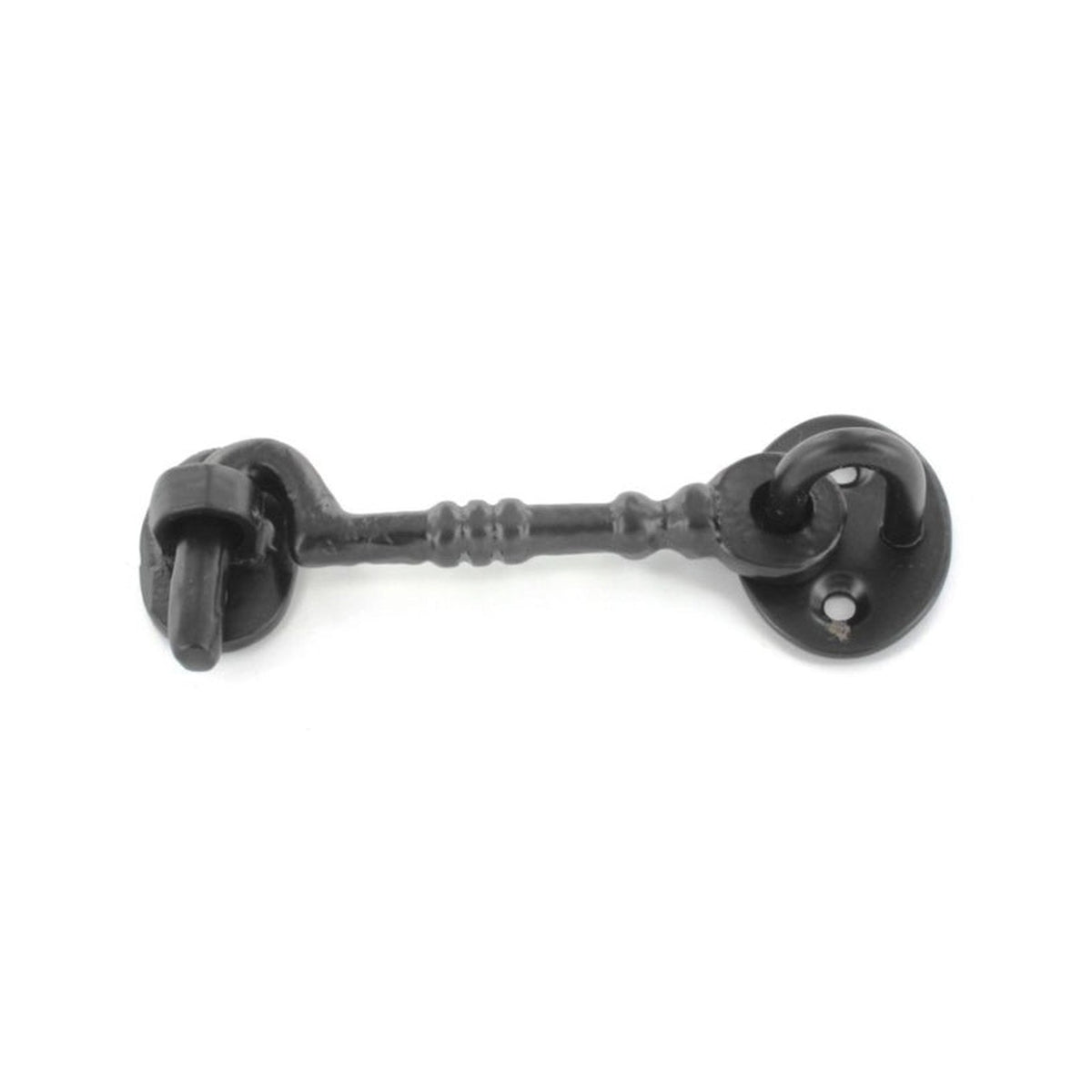 Securit 150mm cast black cabin hook