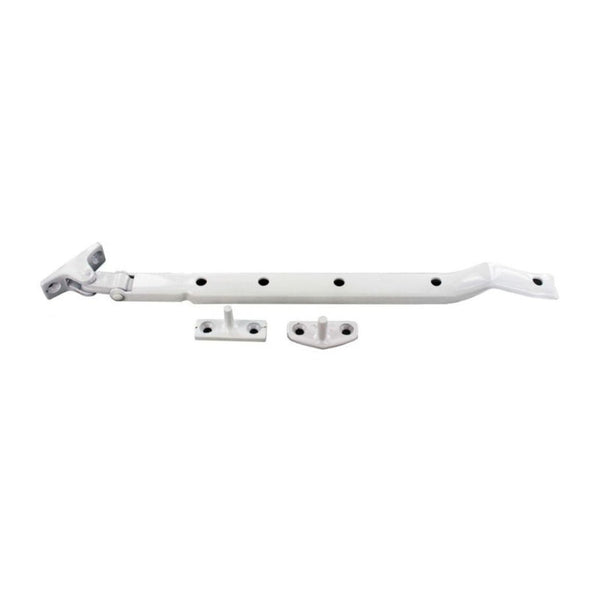 Securit white casement stay 250mm