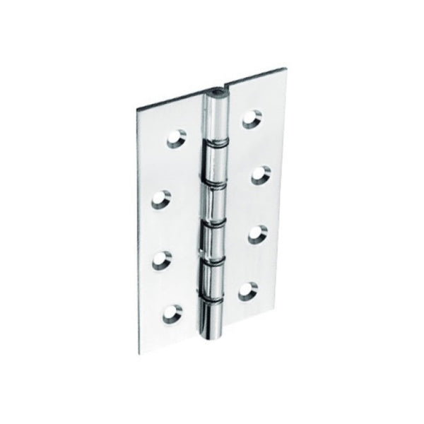 Securit 100mm chrome plated brass hinges pair