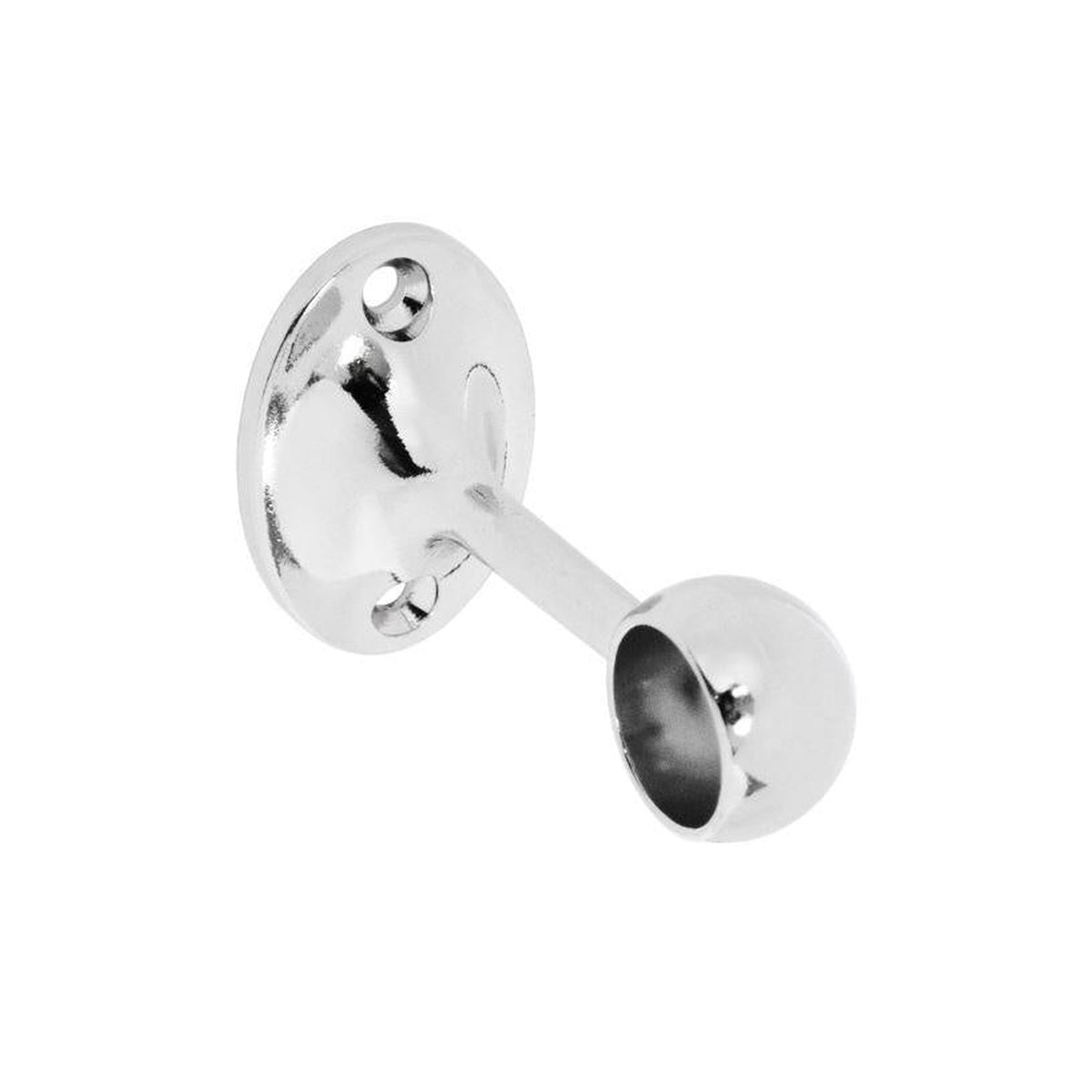 Pack of 2 Securit chrome plated 19mm end brackets