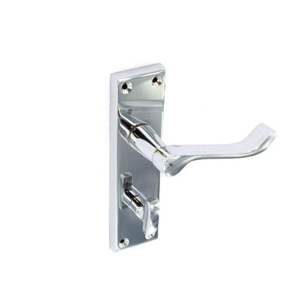 Securit chrome scroll bathroom handles, pair 150mm