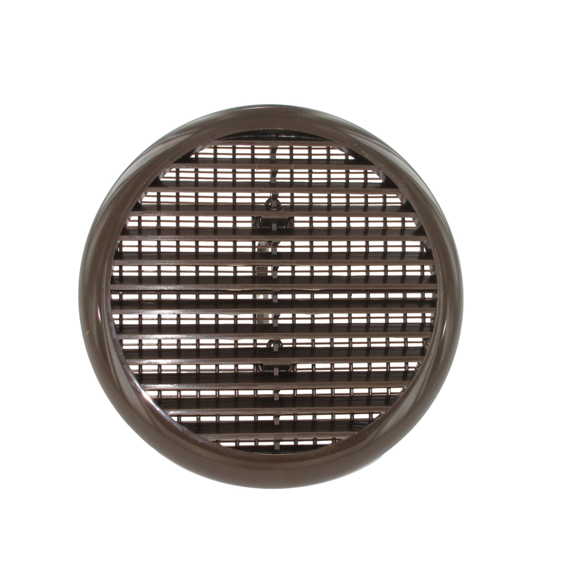 Securit brown 165mm circular louvred vent