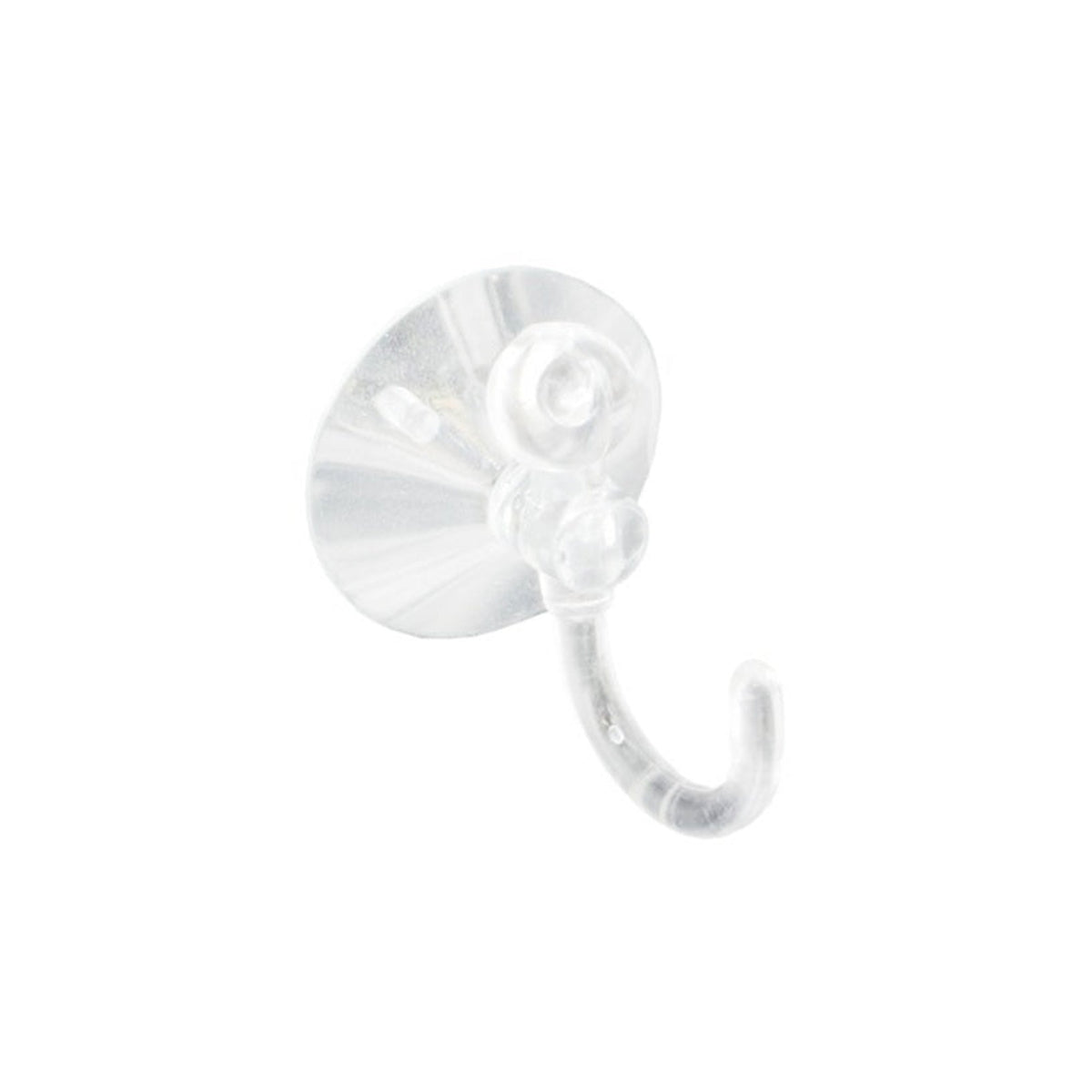 Pack of 3 Securit clear 25mm suction hooks