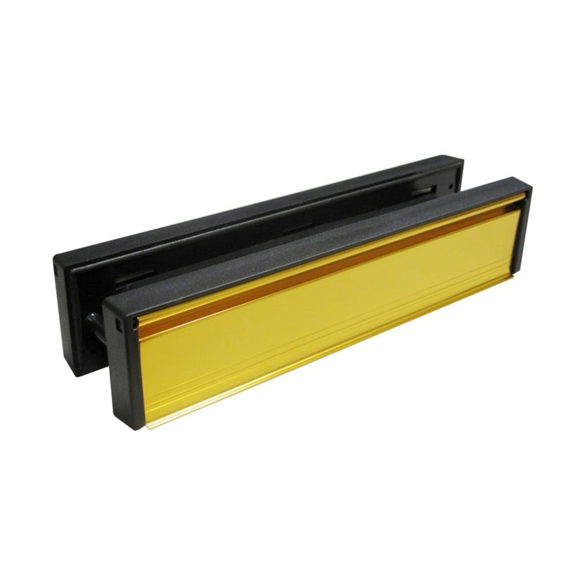 Securit gold double sided letterplate, 300mm