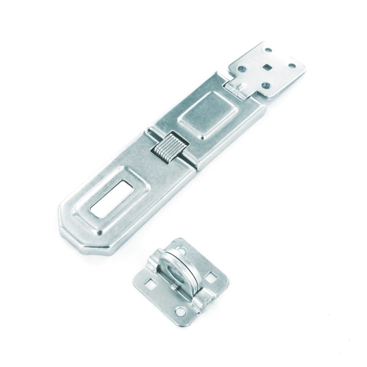 Securit 150mm zinc plated flexible hasp and staple, view 2