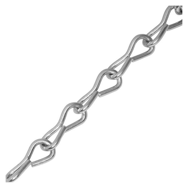 Securit 2mm galvanised jack chain, 10m reel