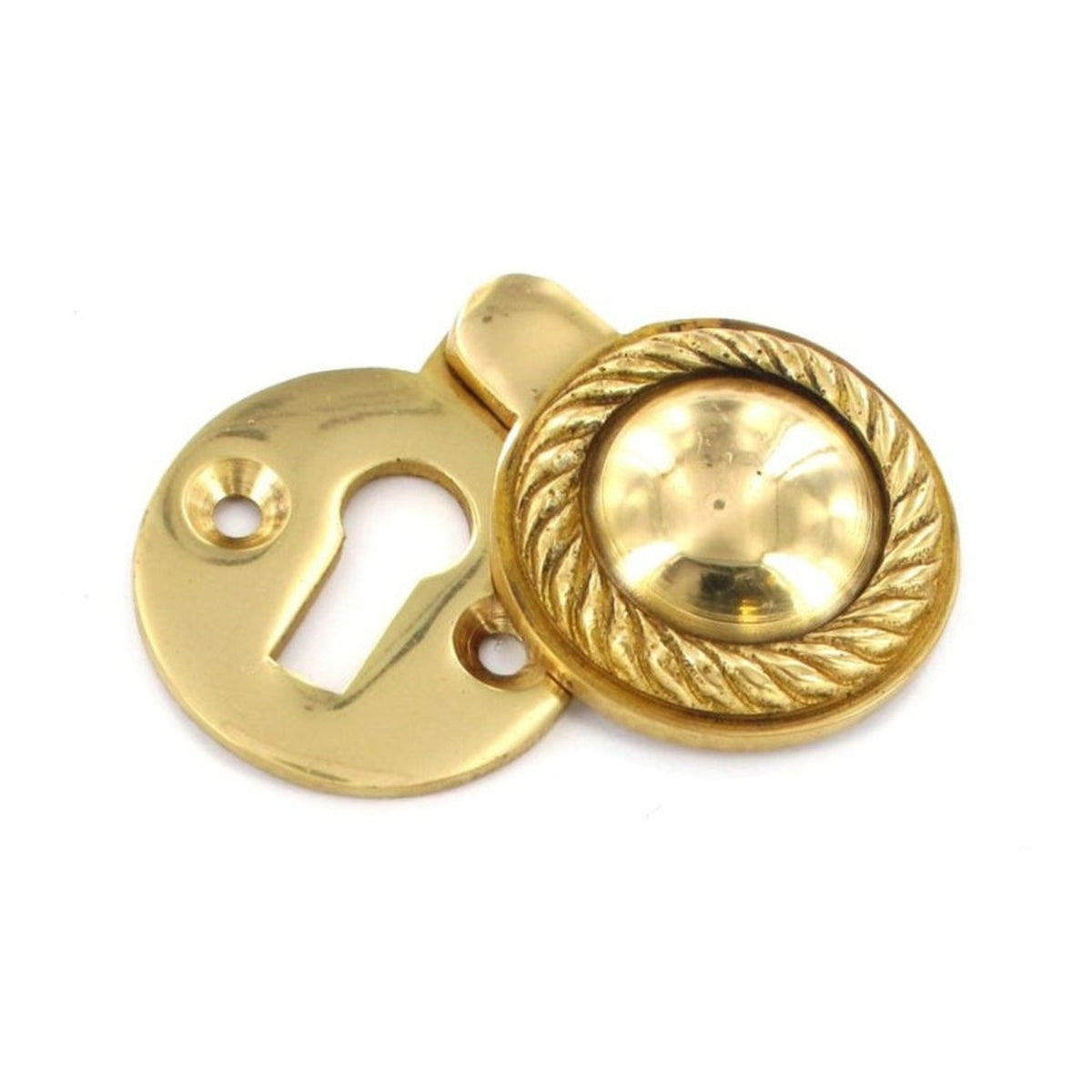 Pack of 5 Securit Georgian covered 35mm escutcheons