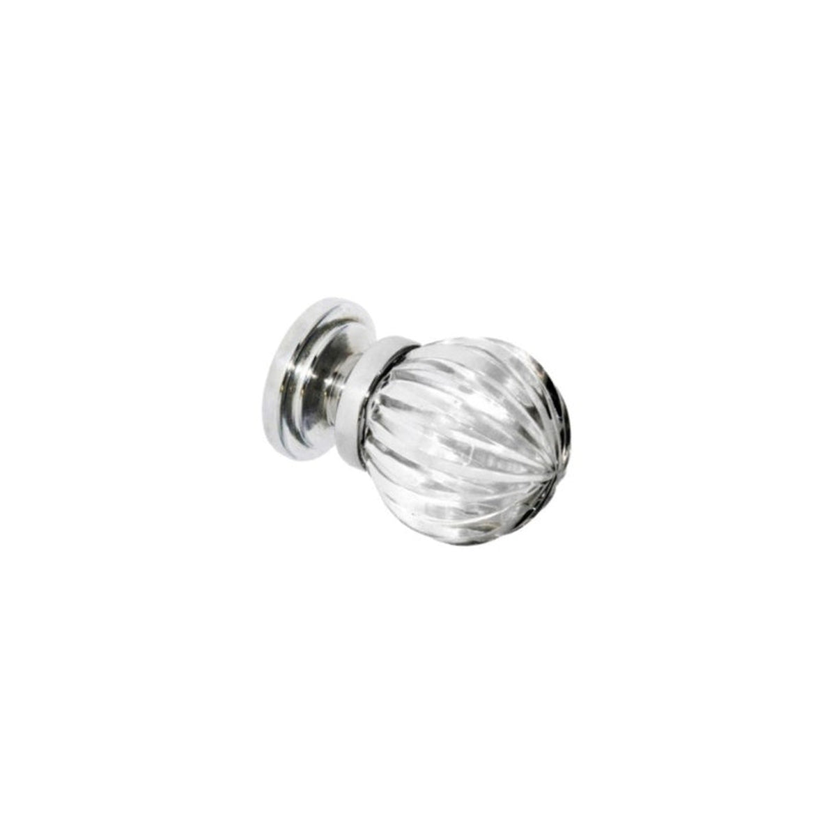 Pack of 5 Securit glass pumpkin cupboard knobs, 32mm
