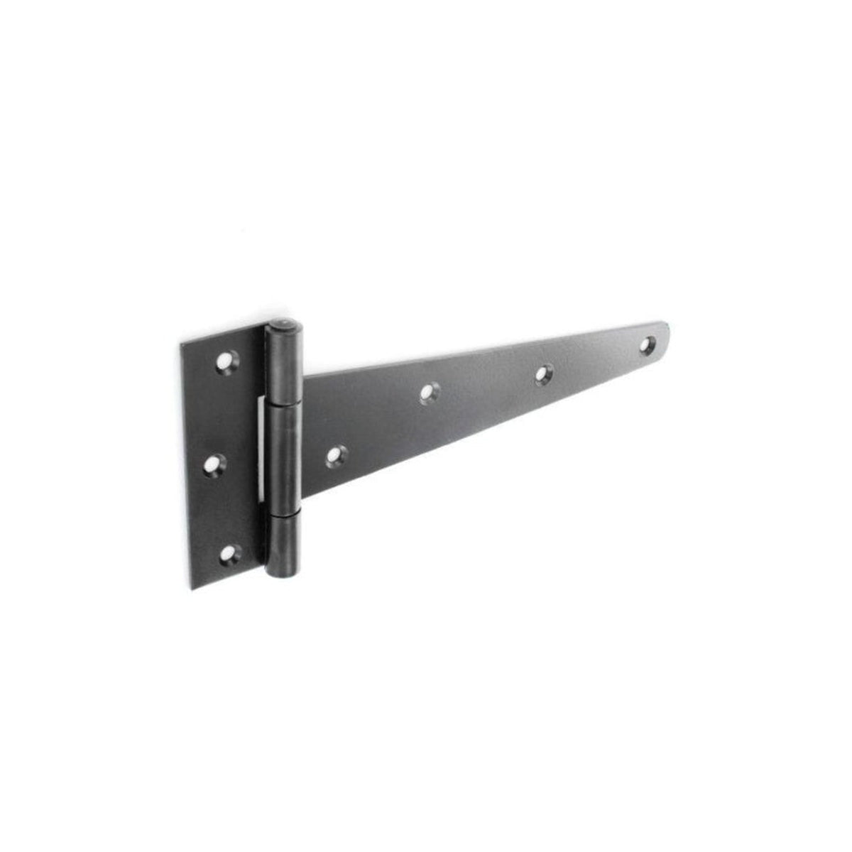 Securit 200mm heavy black tee hinges, pair