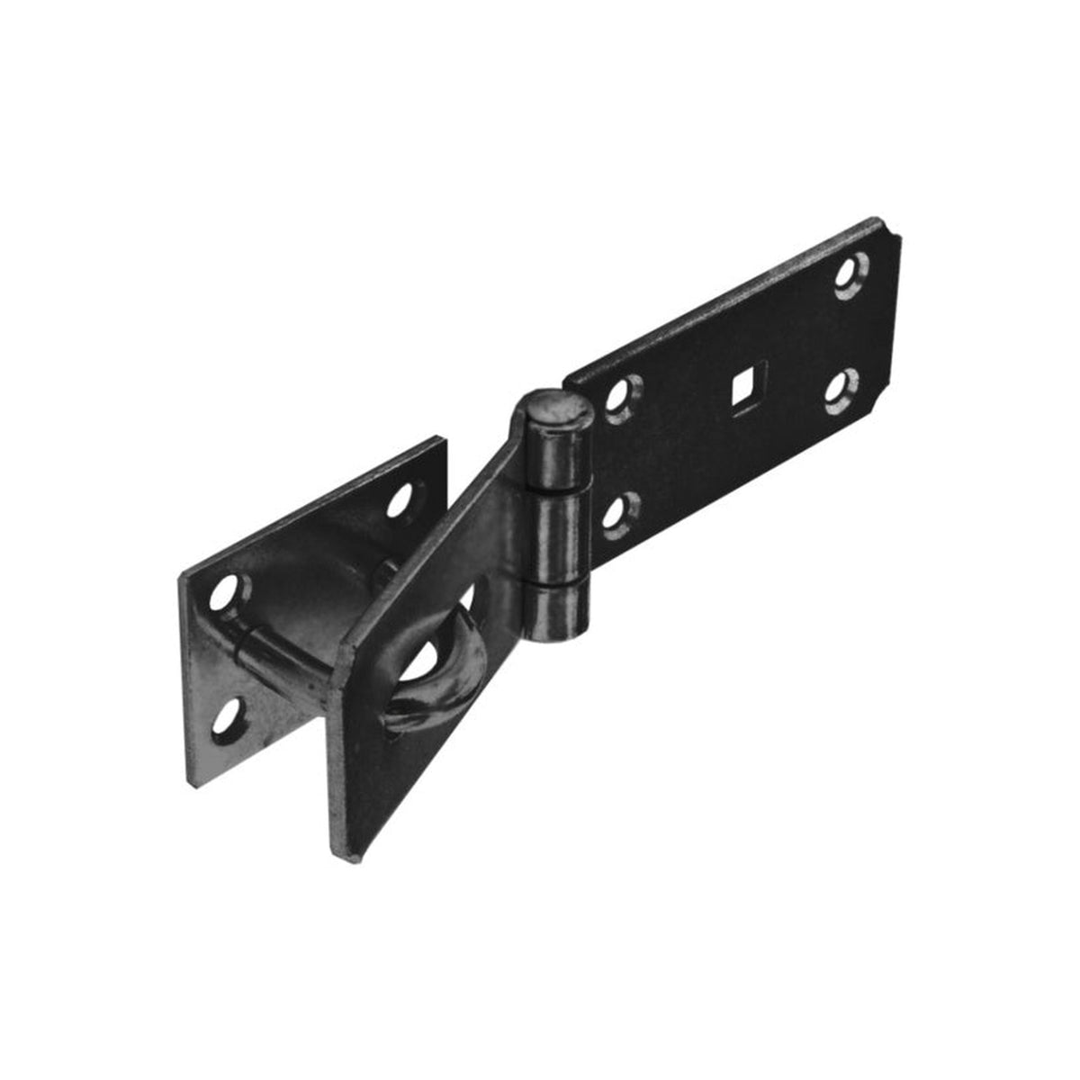 Securit black heavy duty hasp and staple 185mm
