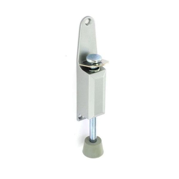 Securit 125mm aluminium kick down door stop