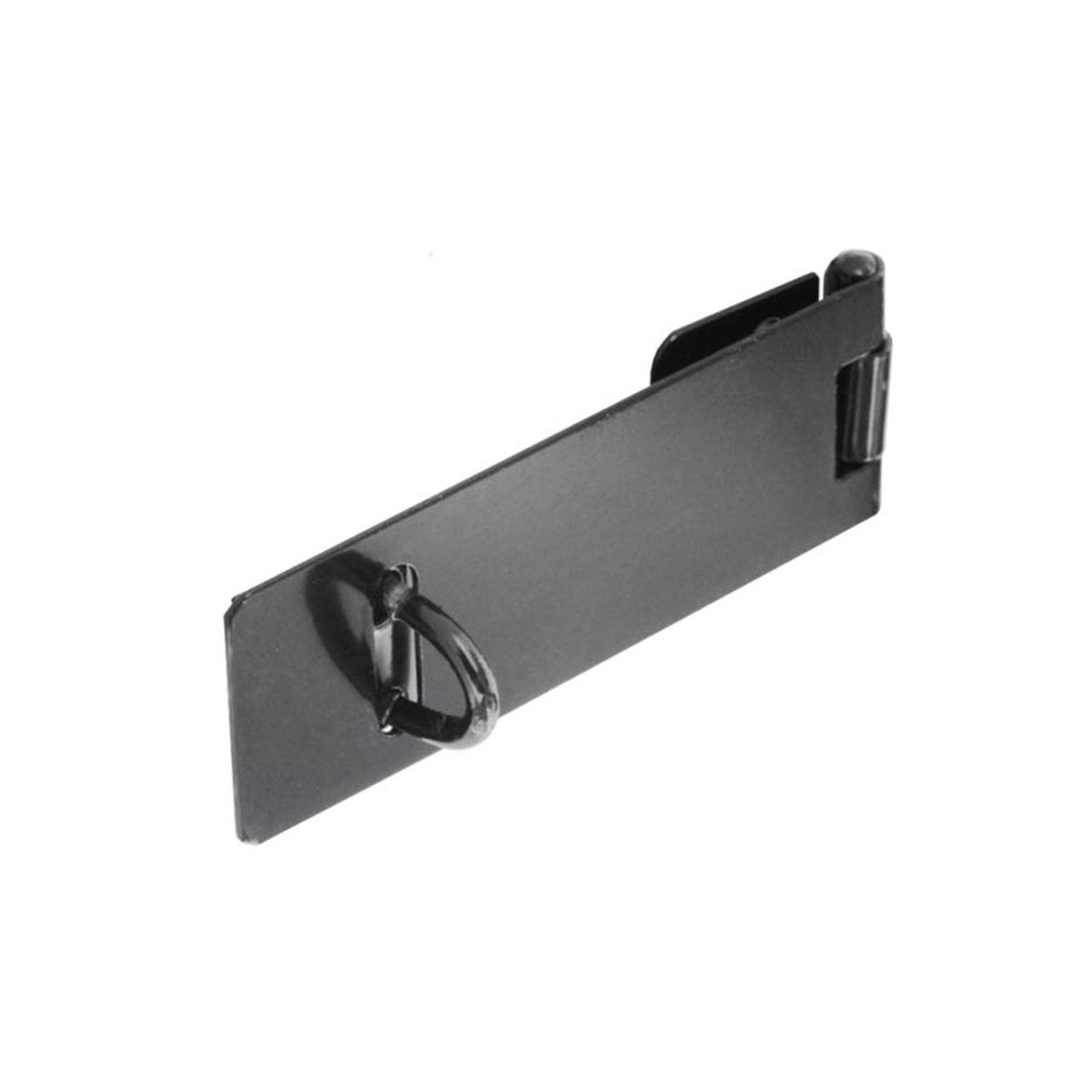 Securit light black safety hasp and staple 75mm