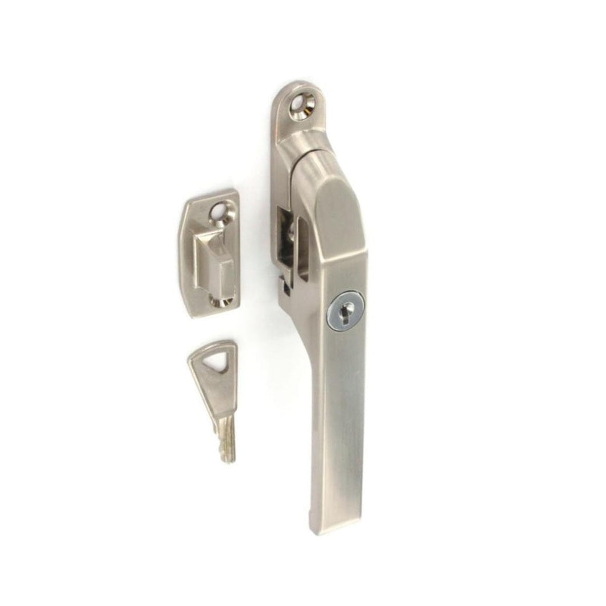 Securit locking casement fasteners brushed nickel, pack of 5