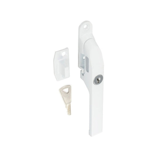 Securit white locking casement fastener 125mm