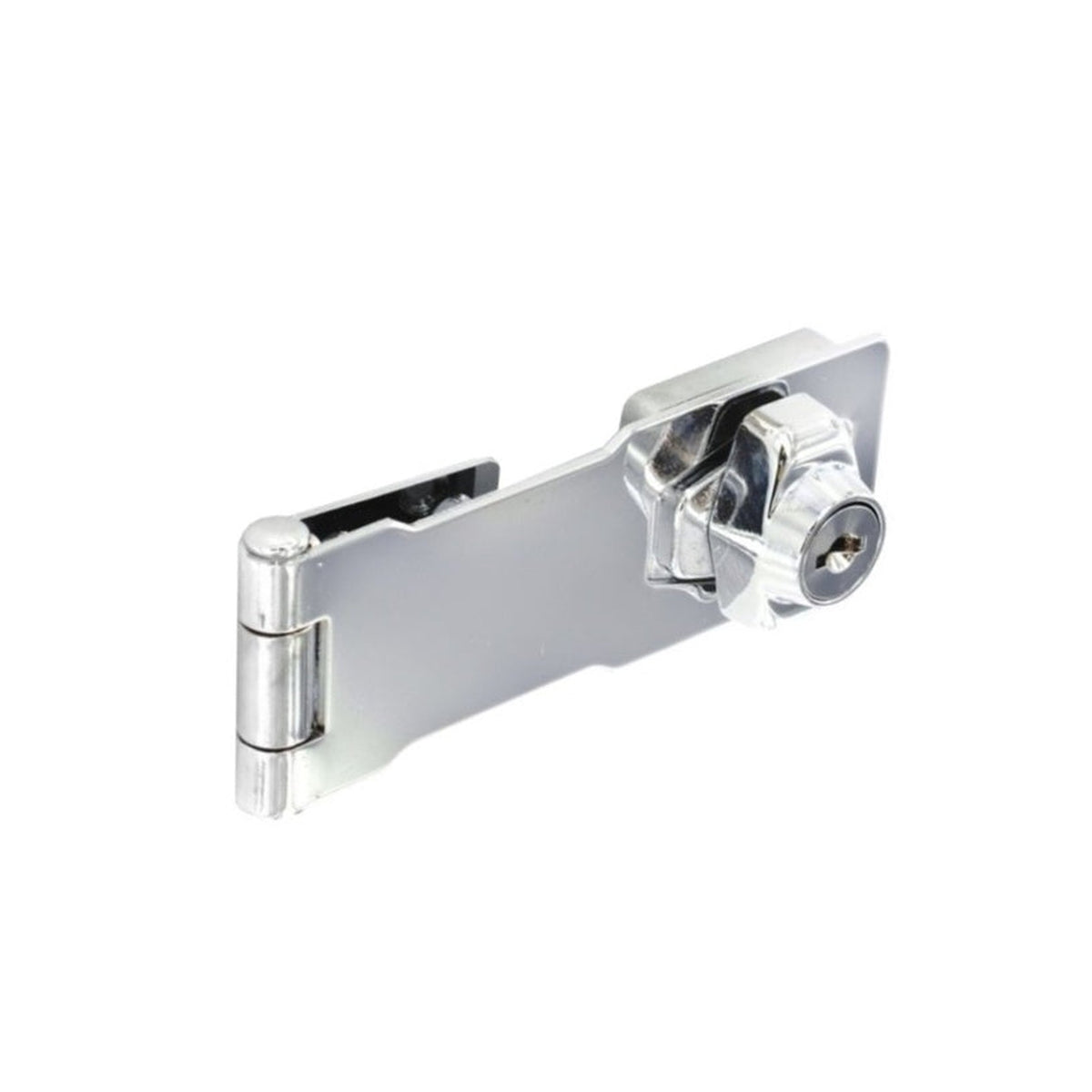 Securit 75mm cylinder action locking hasp CP finish