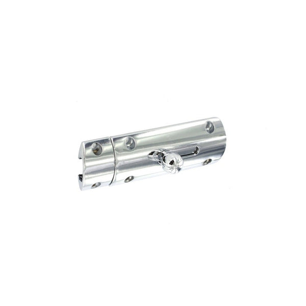 Securit chrome plated modern door bolt 75mm