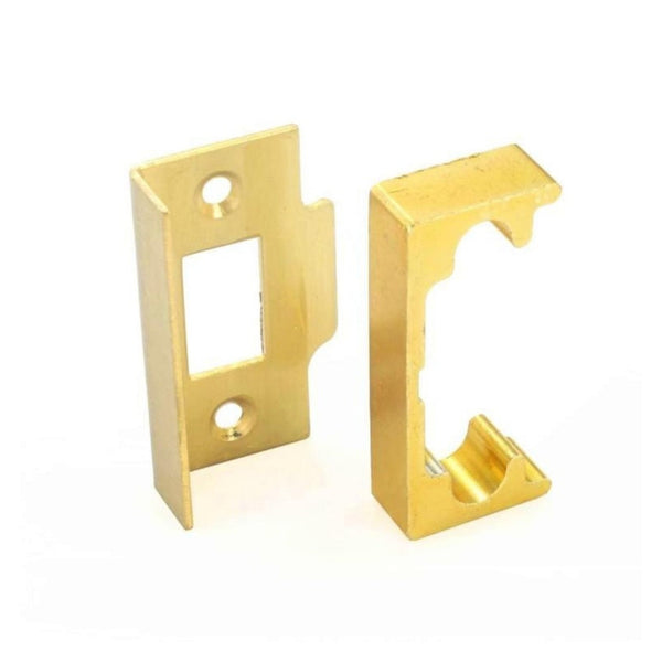 Pack of 5 Securit electro brass rebate kits for mortice latches