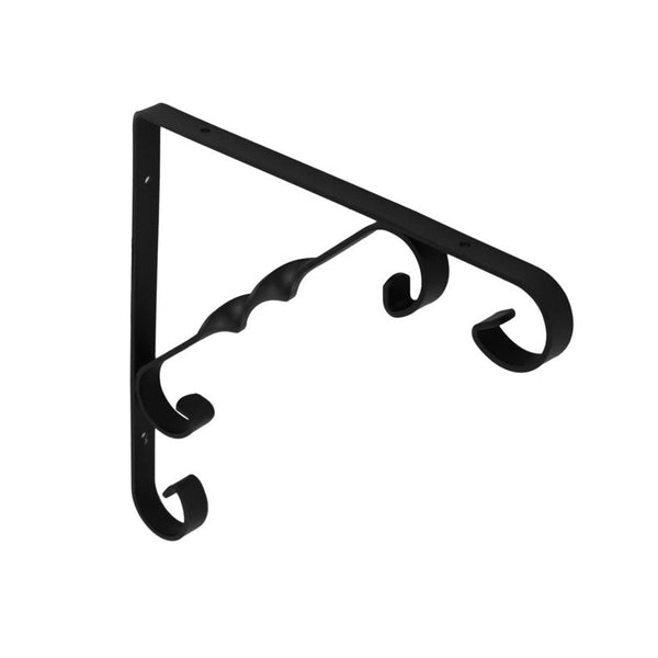Securit black ornamental scroll bracket 200 x 200mm