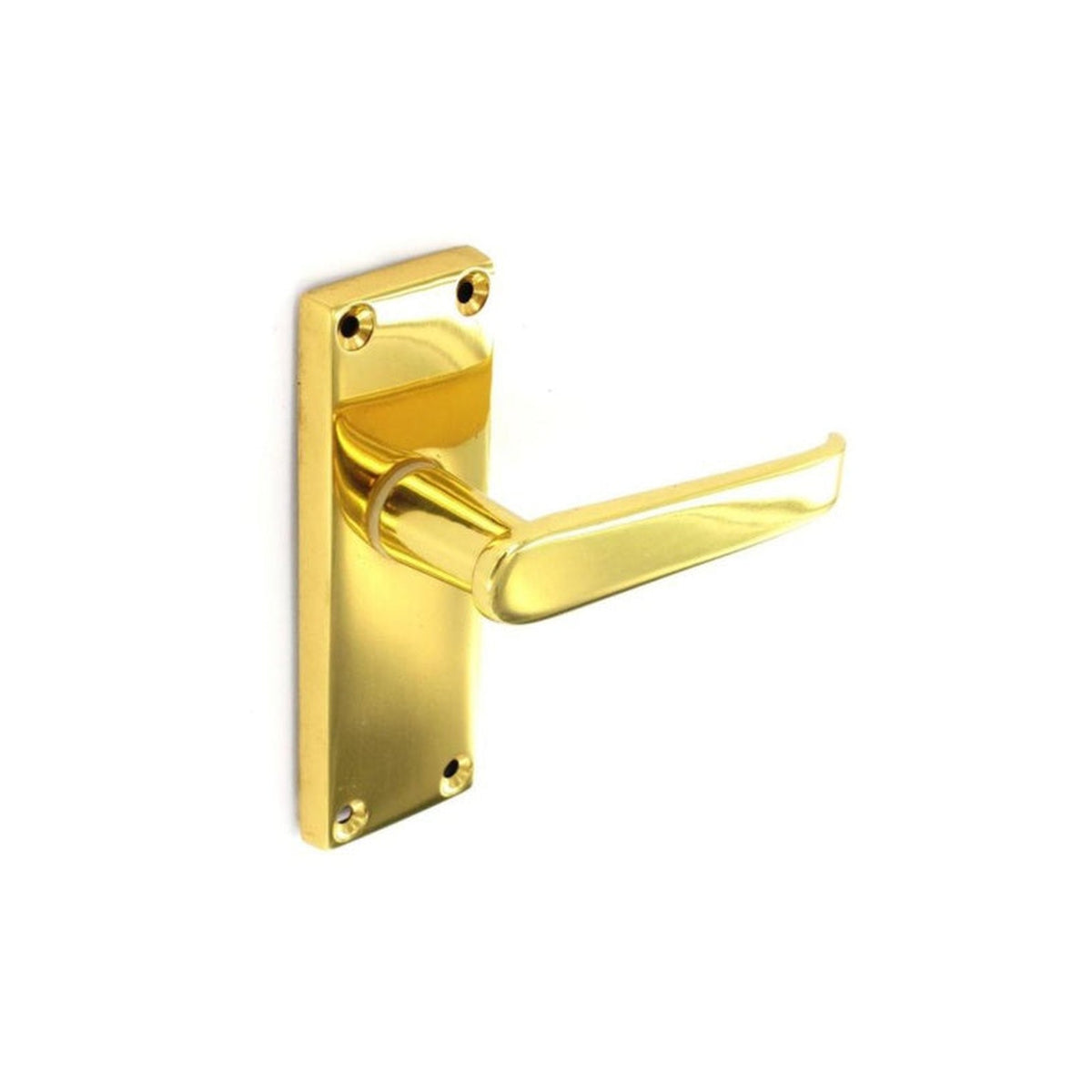 Pair of Securit Premier Victorian brass latch handles 120mm