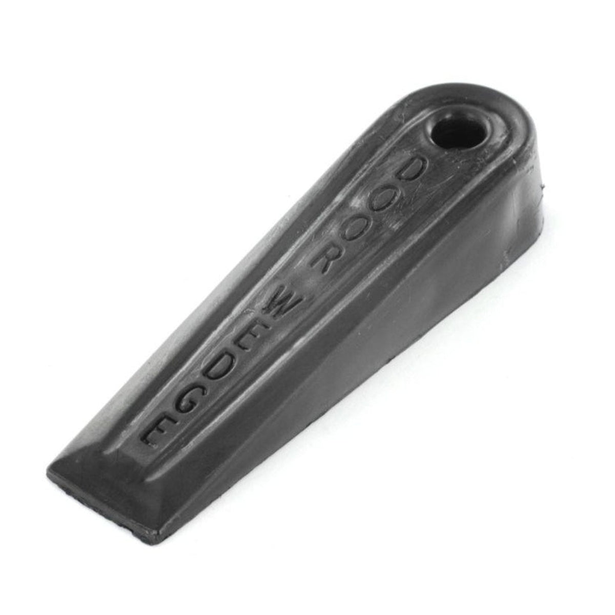 Securit black PVC door wedges, pack of 2
